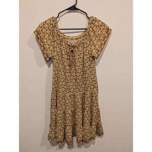 Max Studio Yellow Floral Dress Small